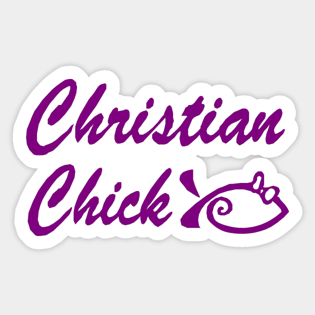 Christian Chick Sticker by MonarchGraphics